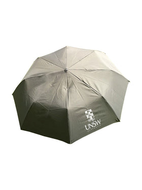 98cm umbrella available in red, blue and grey with the UNSW logo in white - grey