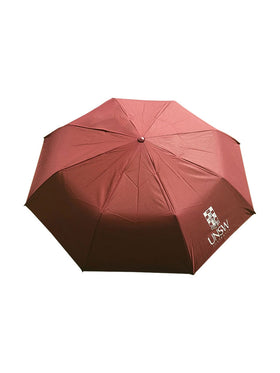 98cm umbrella available in red, blue and grey with the UNSW logo in white - red