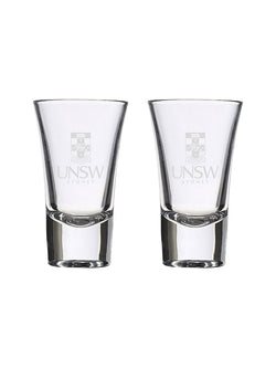 Shot Glass with etched UNSW logo
