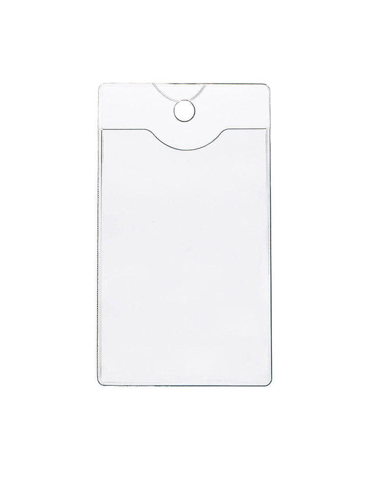 Clear plastic card holder