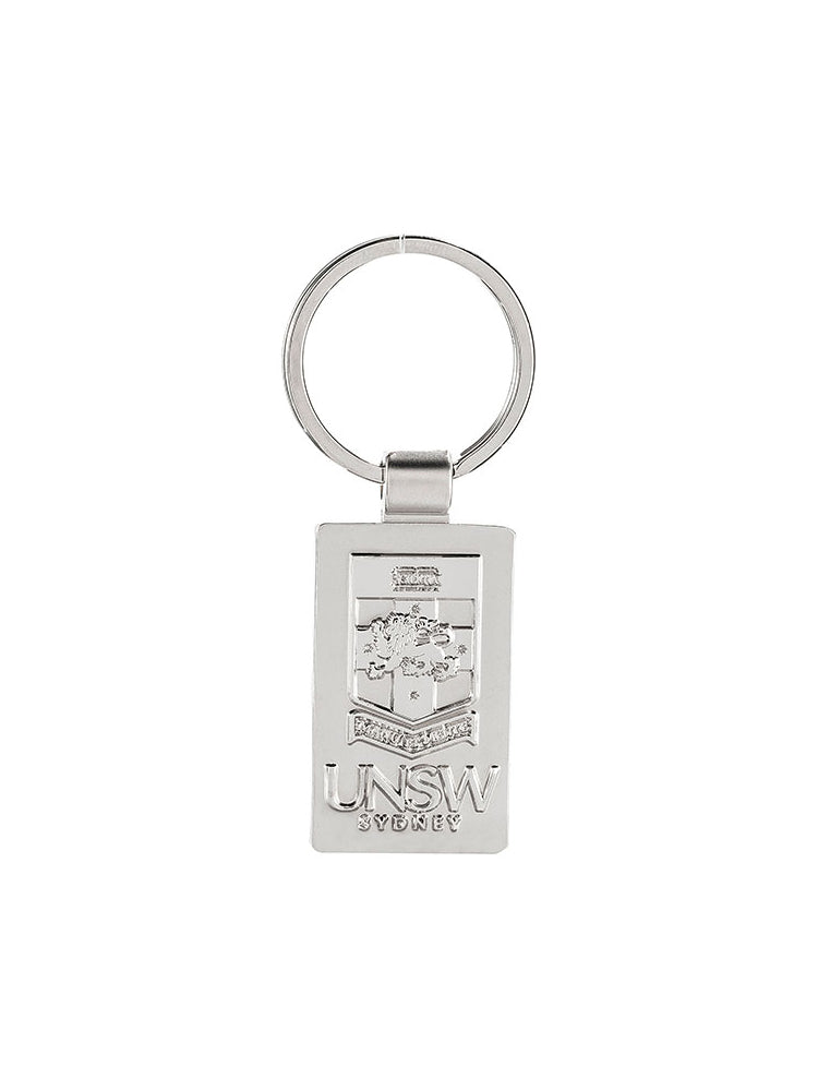 Silver Keyring with the UNSW logo 