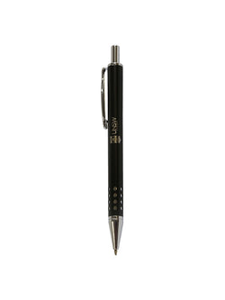 Black steel pen with the UNSW logo - black