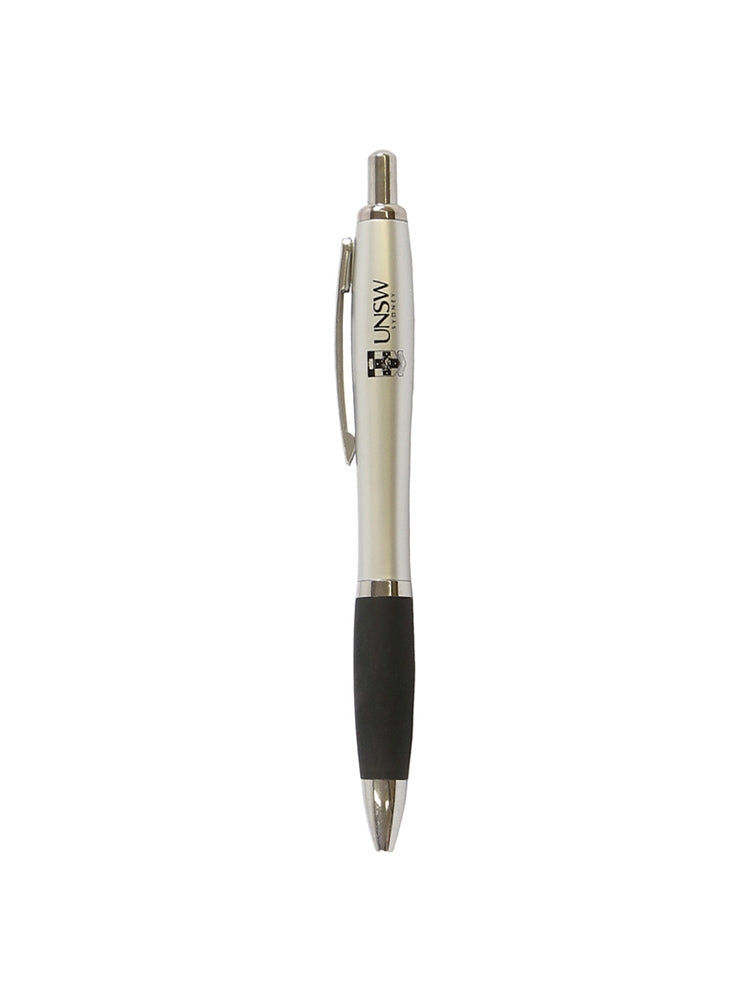 Plastic pen with UNSW logo - in black