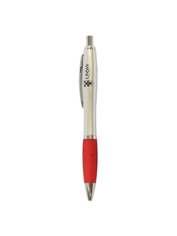 Plastic pen with UNSW logo - in red