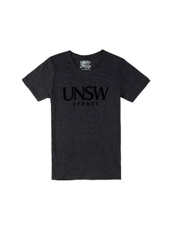 Marble T-shirt with the UNSW text logo - eclipse colour